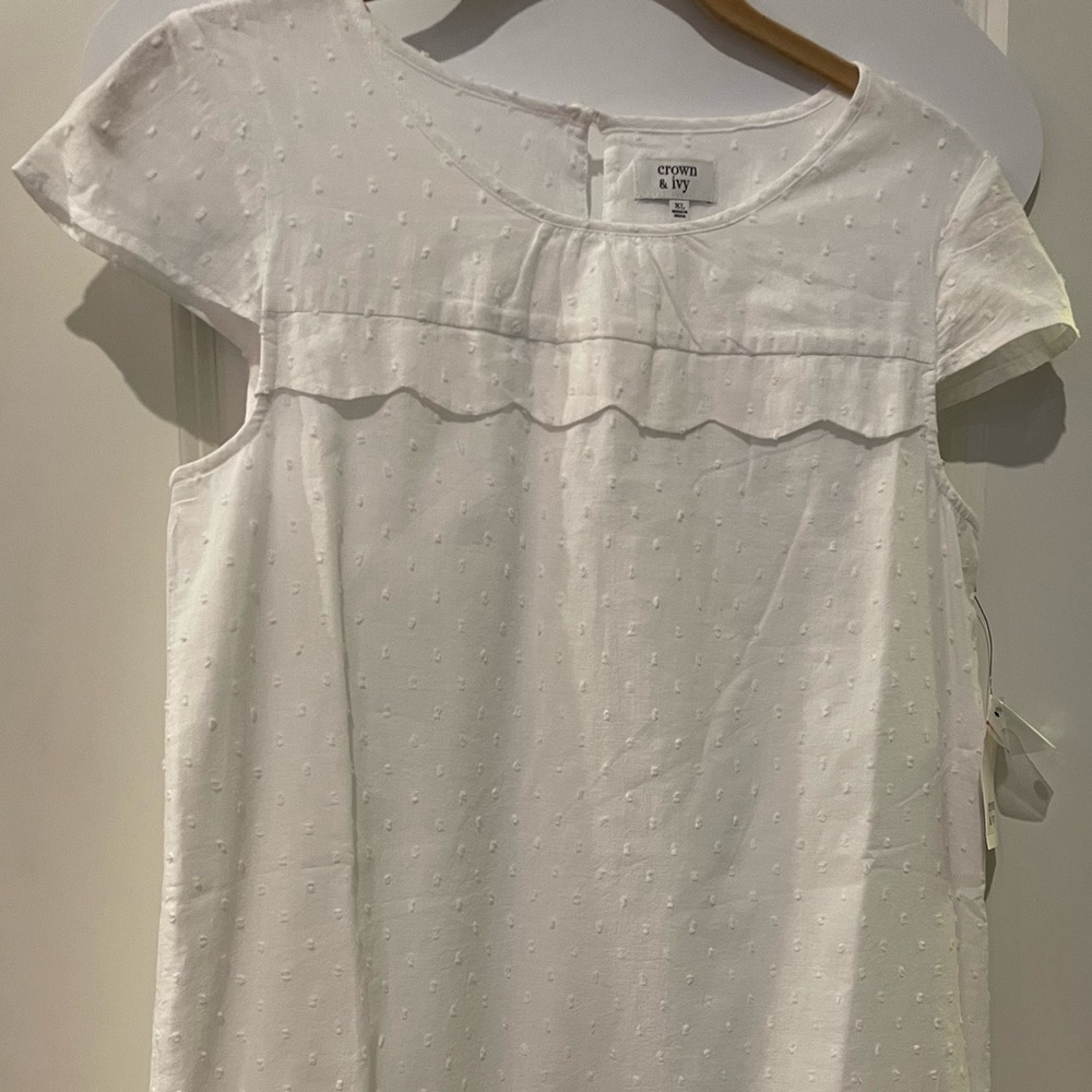 NWT Girls Crown & Ivy white dress